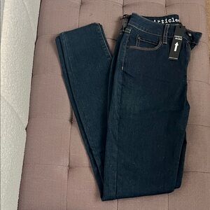 Articles of Society High-Rise Dark Indigo Skinny Jeans ~ size 24 NWT